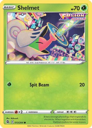 Shelmet (013/264) [Sword & Shield: Fusion Strike] Reverse Holofoil
