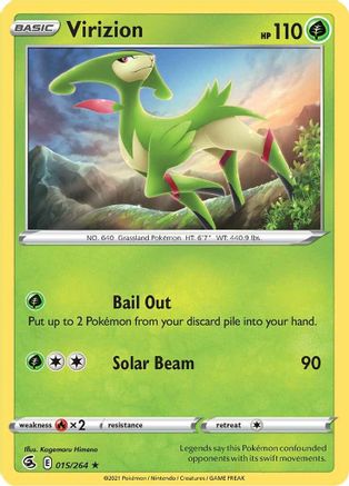 Virizion (015/264) [Sword & Shield: Fusion Strike] Reverse Holofoil