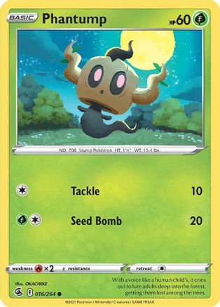 Phantump (016/264) [Sword & Shield: Fusion Strike] Reverse Holofoil