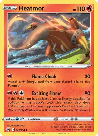 Heatmor (041/264) [Sword & Shield: Fusion Strike] Reverse Holofoil