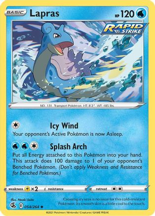 Lapras (054/264) [Sword & Shield: Fusion Strike] Reverse Holofoil