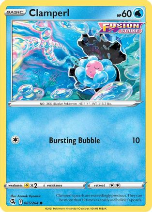 Clamperl (065/264) [Sword & Shield: Fusion Strike] Reverse Holofoil