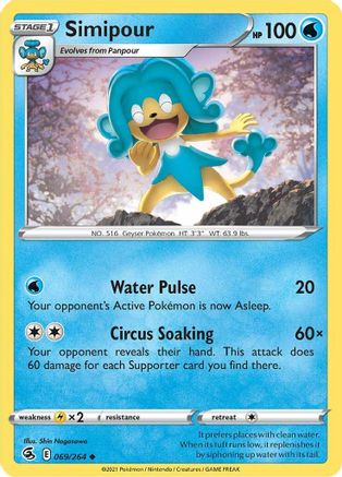 Simipour (069/264) [Sword & Shield: Fusion Strike] Reverse Holofoil