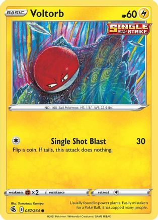 Voltorb (087/264) [Sword & Shield: Fusion Strike] Reverse Holofoil