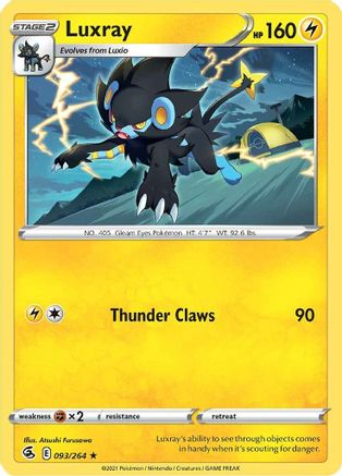 Luxray (093/264) [Sword & Shield: Fusion Strike] Reverse Holofoil