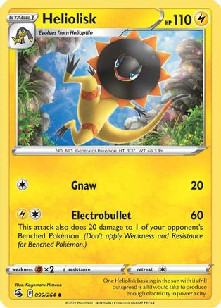 Heliolisk (099/264) [Sword & Shield: Fusion Strike] Reverse Holofoil