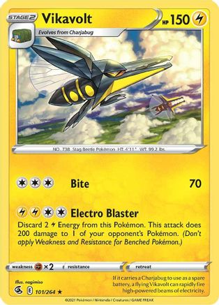 Vikavolt (101/264) [Sword & Shield: Fusion Strike] Reverse Holofoil