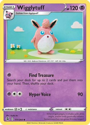 Wigglytuff (111/264) [Sword & Shield: Fusion Strike] Reverse Holofoil