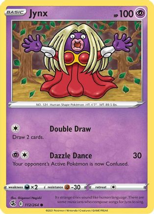Jynx (112/264) [Sword & Shield: Fusion Strike] Reverse Holofoil
