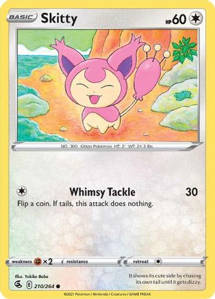 Skitty (210/264) [Sword & Shield: Fusion Strike] Reverse Holofoil