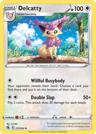 Delcatty (211/264) [Sword & Shield: Fusion Strike] Reverse Holofoil