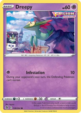 Dreepy (128/264) [Sword & Shield: Fusion Strike] Reverse Holofoil