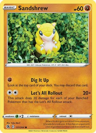 Sandshrew (131/264) [Sword & Shield: Fusion Strike] Reverse Holofoil