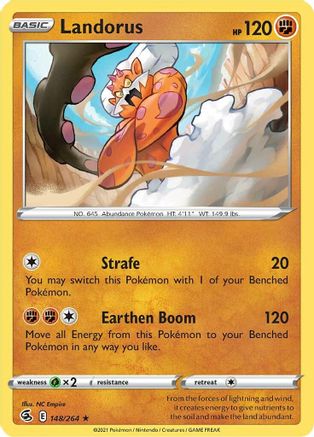 Landorus (148/264) [Sword & Shield: Fusion Strike] Reverse Holofoil