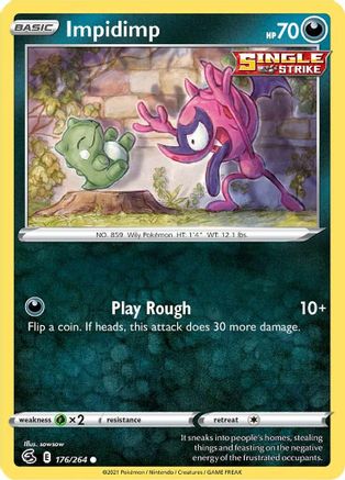 Impidimp (176/264) [Sword & Shield: Fusion Strike] Reverse Holofoil