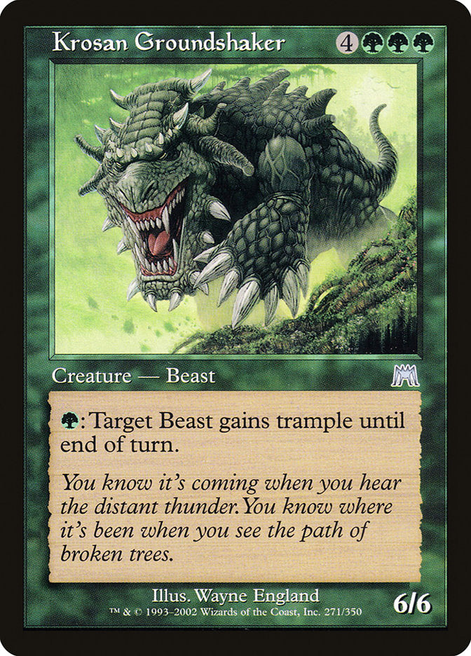 Krosan Groundshaker [Onslaught] Foil
