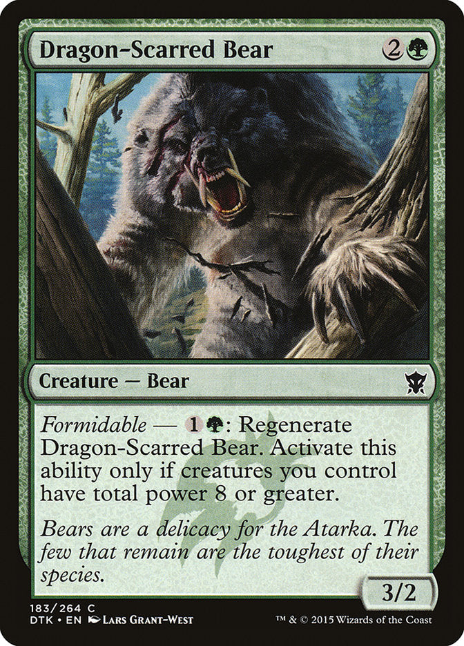 Dragon-Scarred Bear [Dragons of Tarkir] Foil