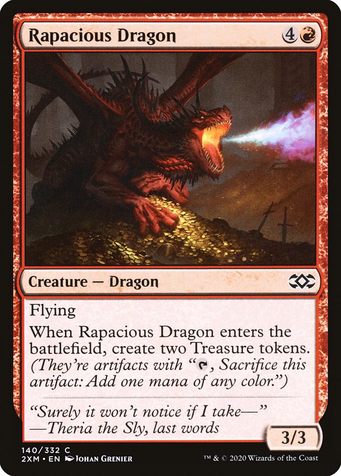 Rapacious Dragon [Double Masters] Foil