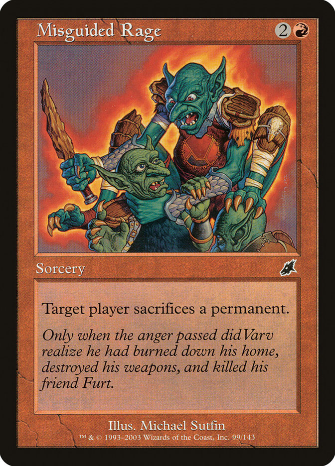 Misguided Rage [Scourge] Foil