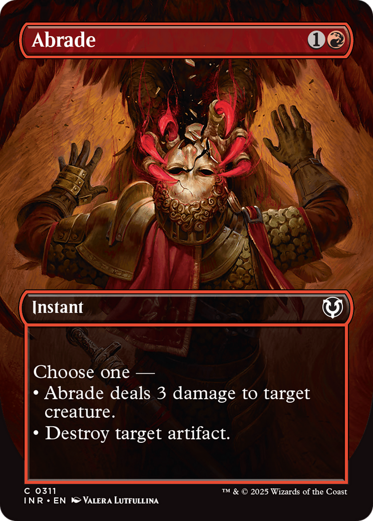 Abrade (Borderless) [Innistrad Remastered] Foil