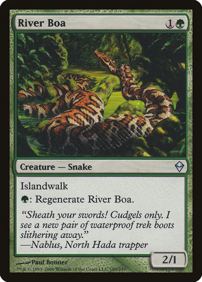 River Boa [Zendikar] Foil
