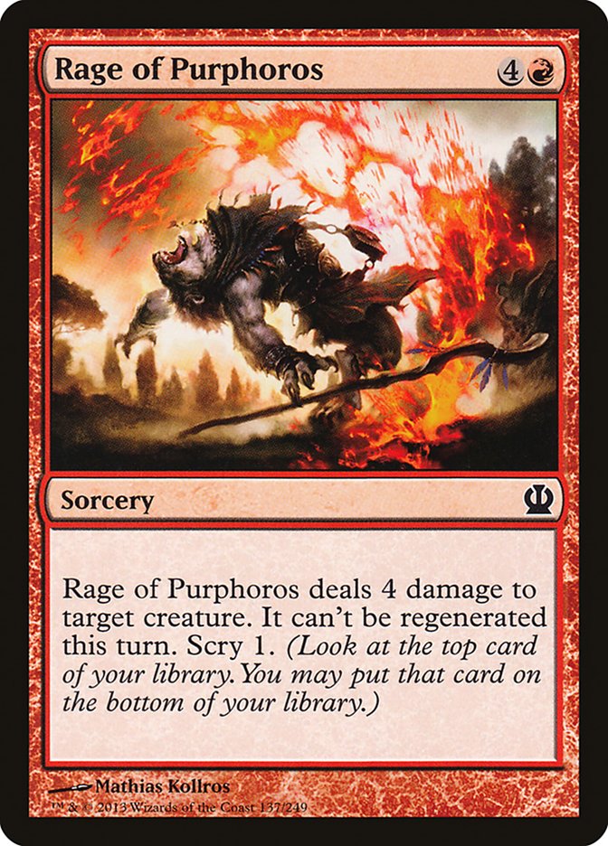 Rage of Purphoros [Theros] Foil