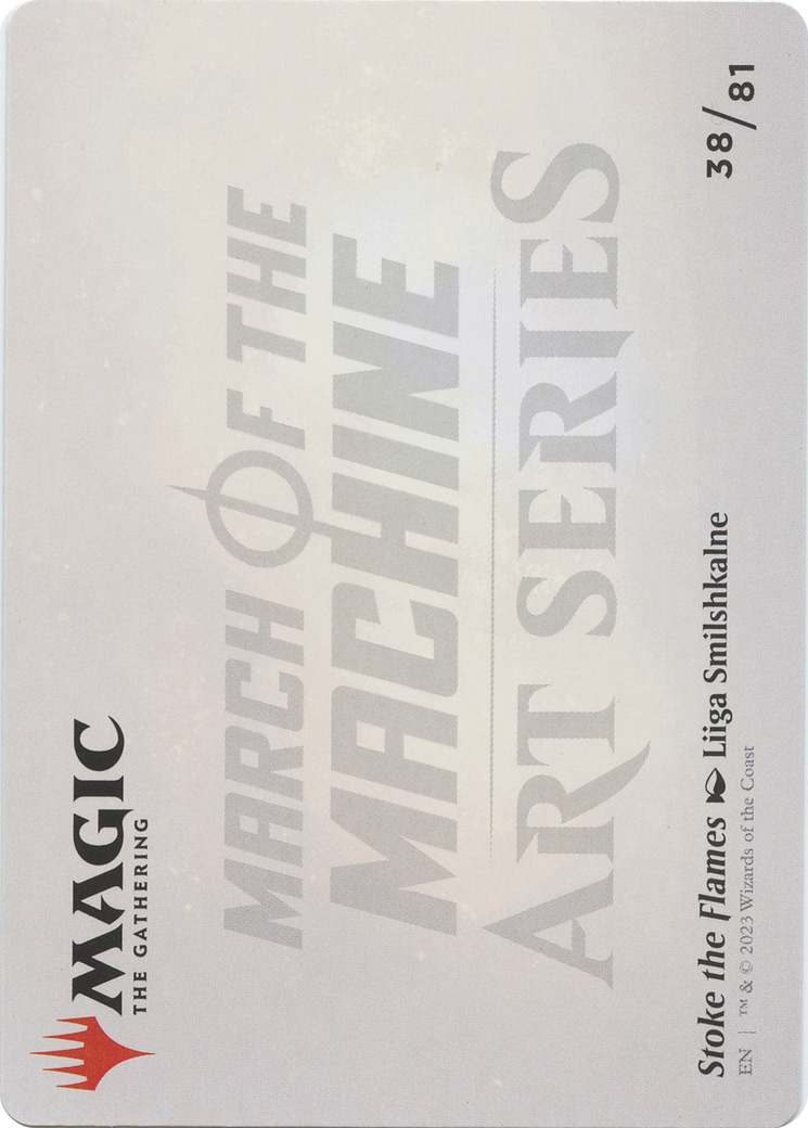 Stoke the Flames // Stoke the Flames  [March of the Machine Art Series] (Borderless) Foil