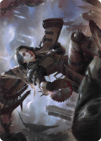 Sawblade Slinger // Sawblade Slinger  [Crimson Vow Art Series] (Borderless) Foil