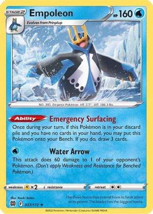 Empoleon (037/172) [Sword & Shield: Brilliant Stars] Reverse Holofoil
