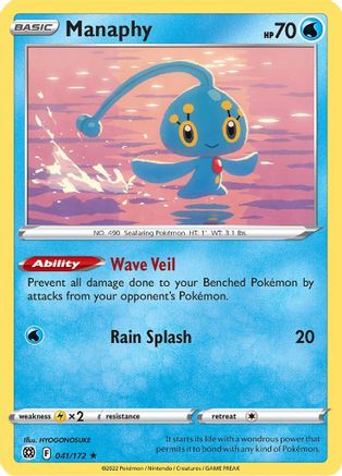 Manaphy (041/172) [Sword & Shield: Brilliant Stars] Reverse Holofoil