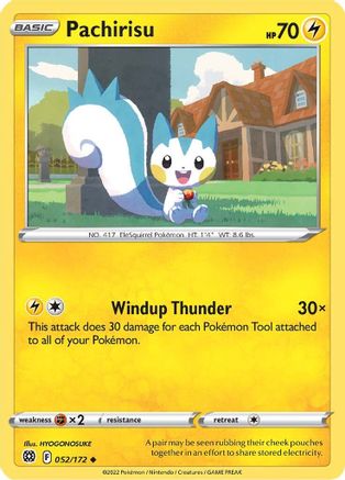Pachirisu (052/172) [Sword & Shield: Brilliant Stars] Reverse Holofoil