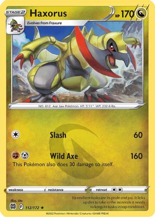 Haxorus (112/172) [Sword & Shield: Brilliant Stars] Reverse Holofoil