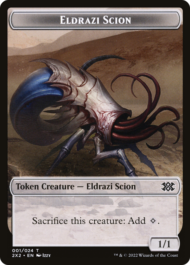 Eldrazi Scion  [Double Masters 2022 Tokens] Foil