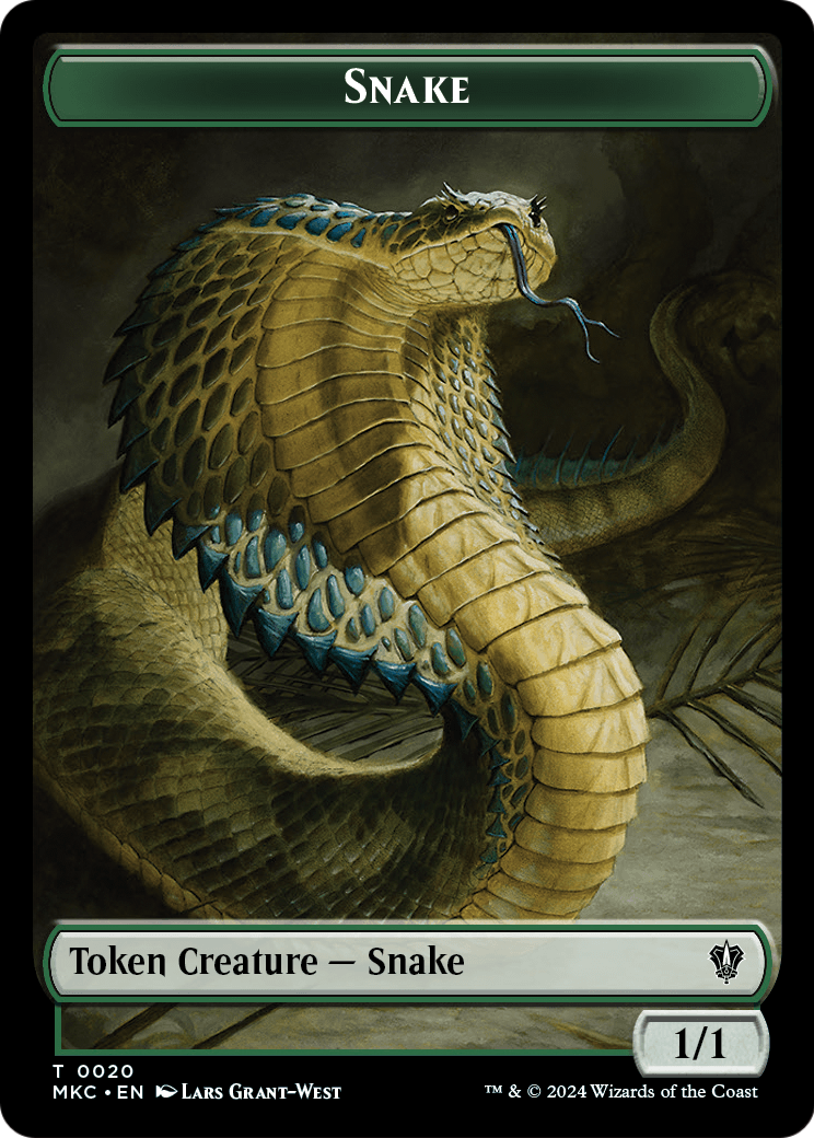 Snake  [Murders at Karlov Manor Commander Tokens] Foil
