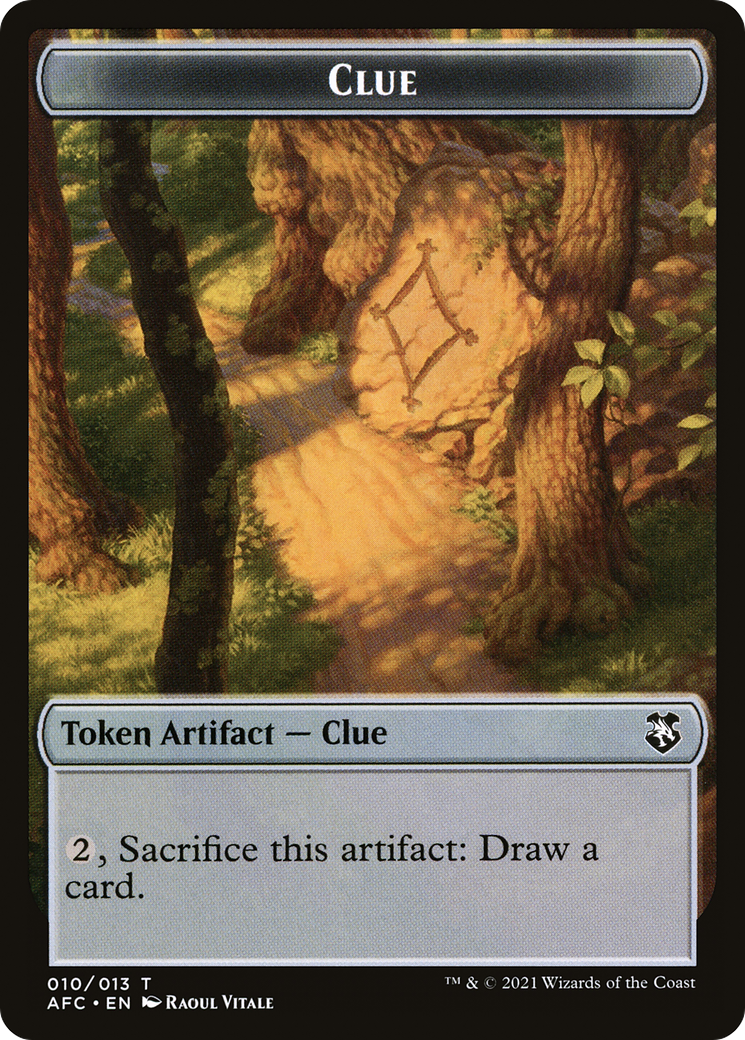 Clue  [Forgotten Realms Commander Tokens]