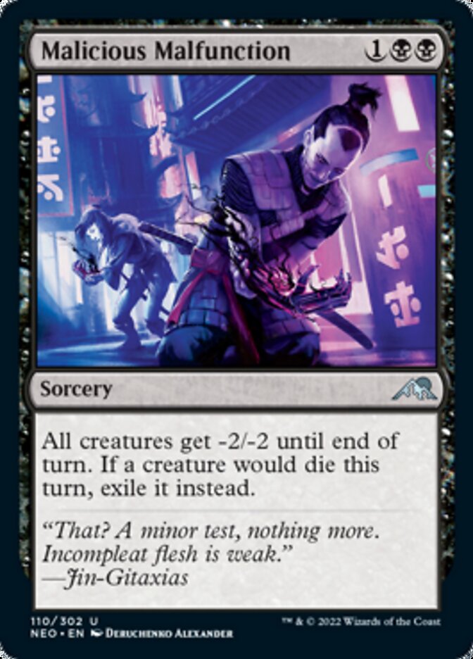 Malicious Malfunction [Kamigawa: Neon Dynasty] Foil