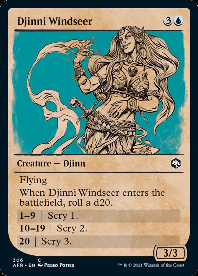 Djinni Windseer (Showcase) [Dungeons & Dragons: Adventures in the Forgotten Realms] Foil -1
