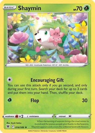 Shaymin (014/189) [Sword & Shield: Astral Radiance] Reverse Holofoil