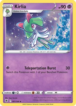 Kirlia (061/189) [Sword & Shield: Astral Radiance] Reverse Holofoil