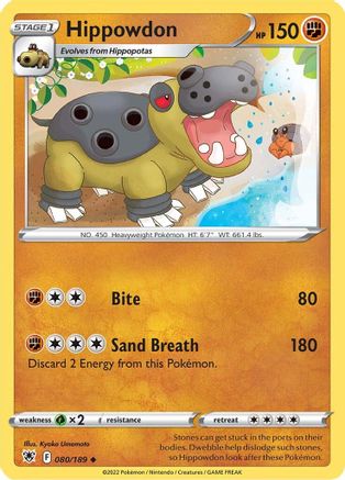 Hippowdon (080/189) [Sword & Shield: Astral Radiance] Reverse Holofoil