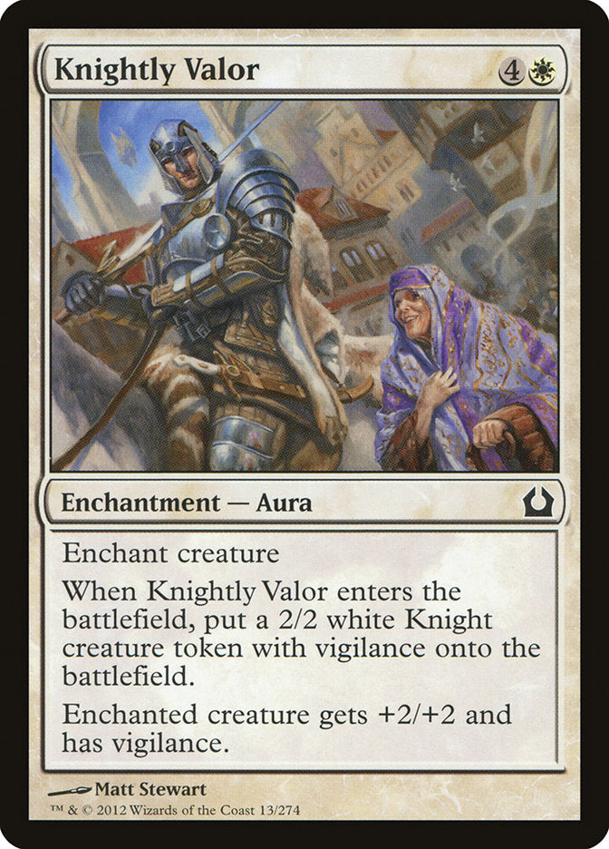 Knightly Valor [Return to Ravnica] Foil