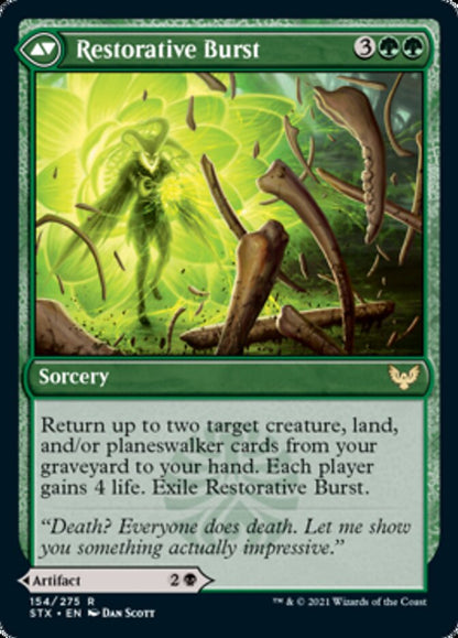 Pestilent Cauldron // Restorative Burst [Strixhaven: School of Mages] Foil