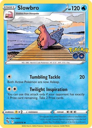 Slowbro (020/078) [Pokémon GO] Reverse Holofoil