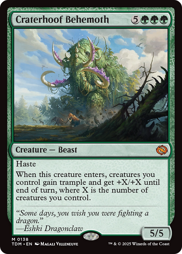 Craterhoof Behemoth [Tarkir: Dragonstorm] Foil