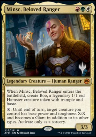 Minsc, Beloved Ranger (Promo Pack) [Dungeons & Dragons: Adventures in the Forgotten Realms Promos] Foil