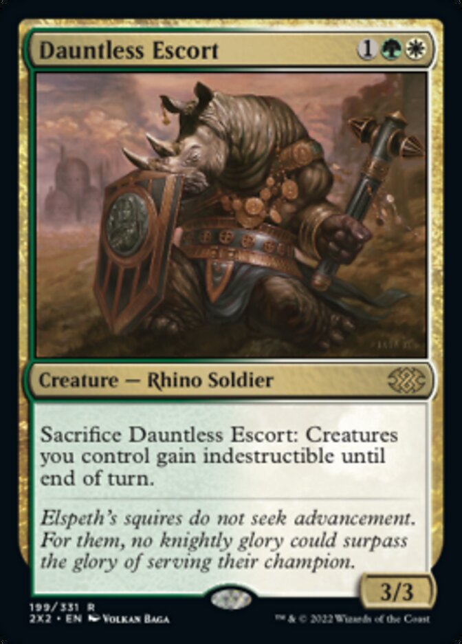 Dauntless Escort [Double Masters 2022] Foil