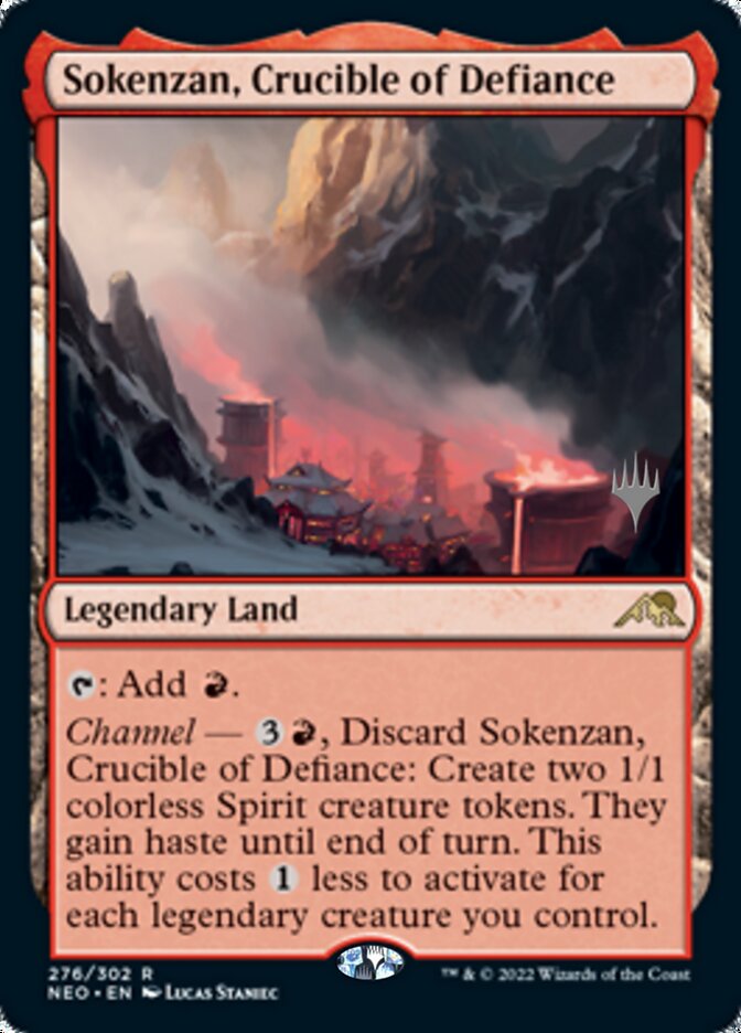 Sokenzan, Crucible of Defiance (Promo Pack) [Kamigawa: Neon Dynasty Promos] Foil