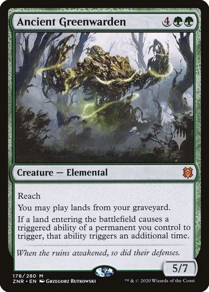 Ancient Greenwarden (Promo Pack) [Zendikar Rising Promos] Foil