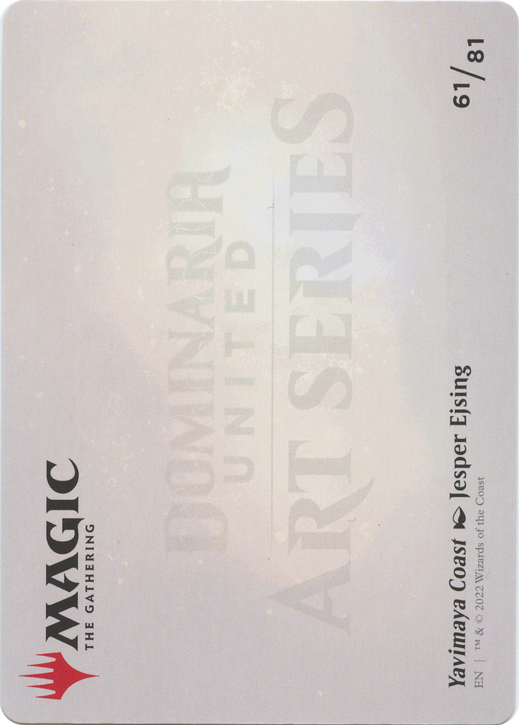 Yavimaya Coast // Yavimaya Coast  [Dominaria United Art Series] (Borderless) Foil