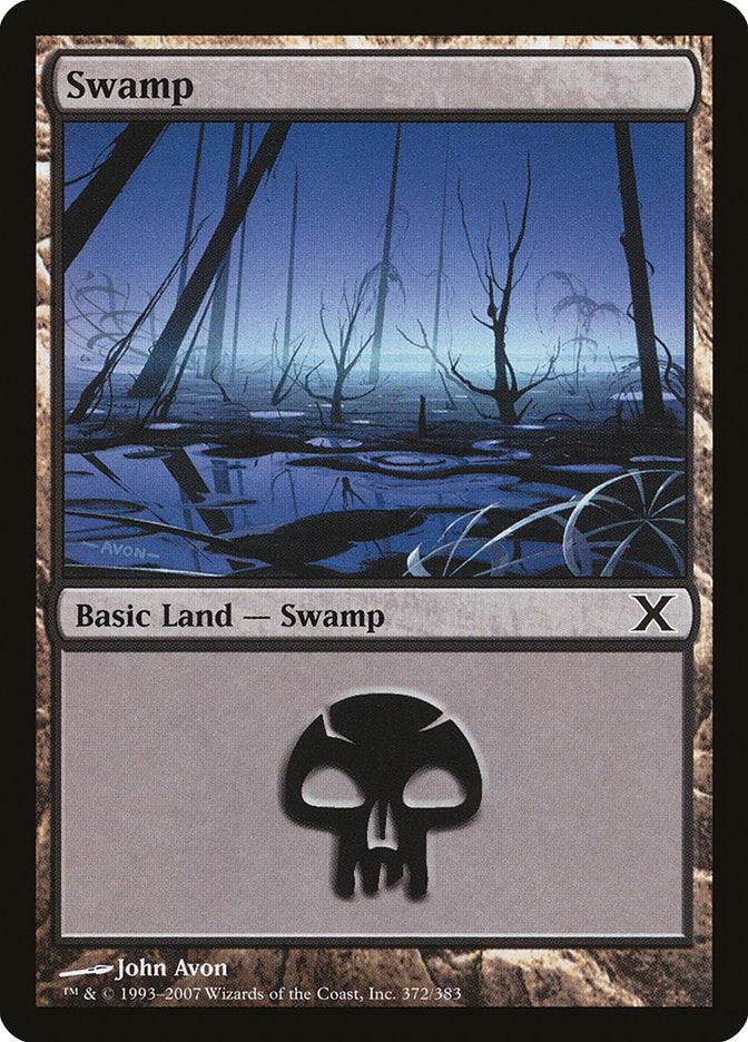 Swamp (372) [Tenth Edition] Foil
